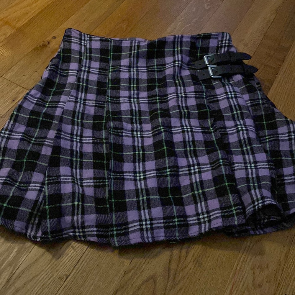 Plaid flannel catholic girl look like pleaded skirt ( size 4/5) small